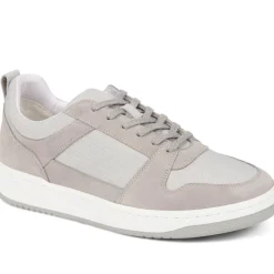 Stortford Lace-Up Trainers - Light Grey