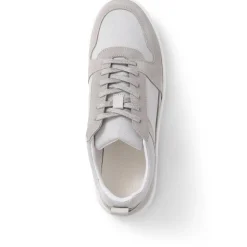 Stortford Lace-Up Trainers - Light Grey