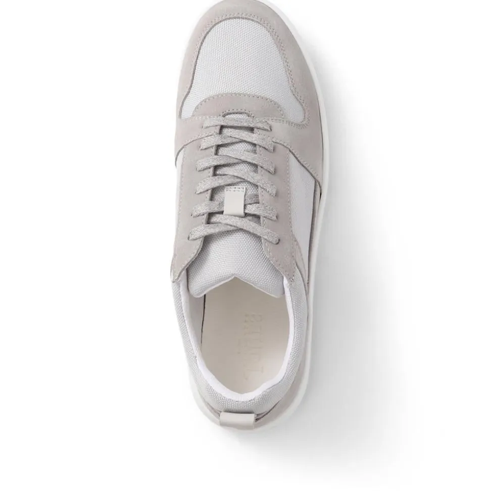 Stortford Lace-Up Trainers - Light Grey