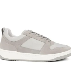 Stortford Lace-Up Trainers - Light Grey