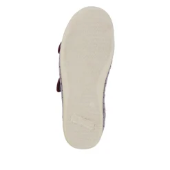 Strapped Memory Foam Slippers - Purple