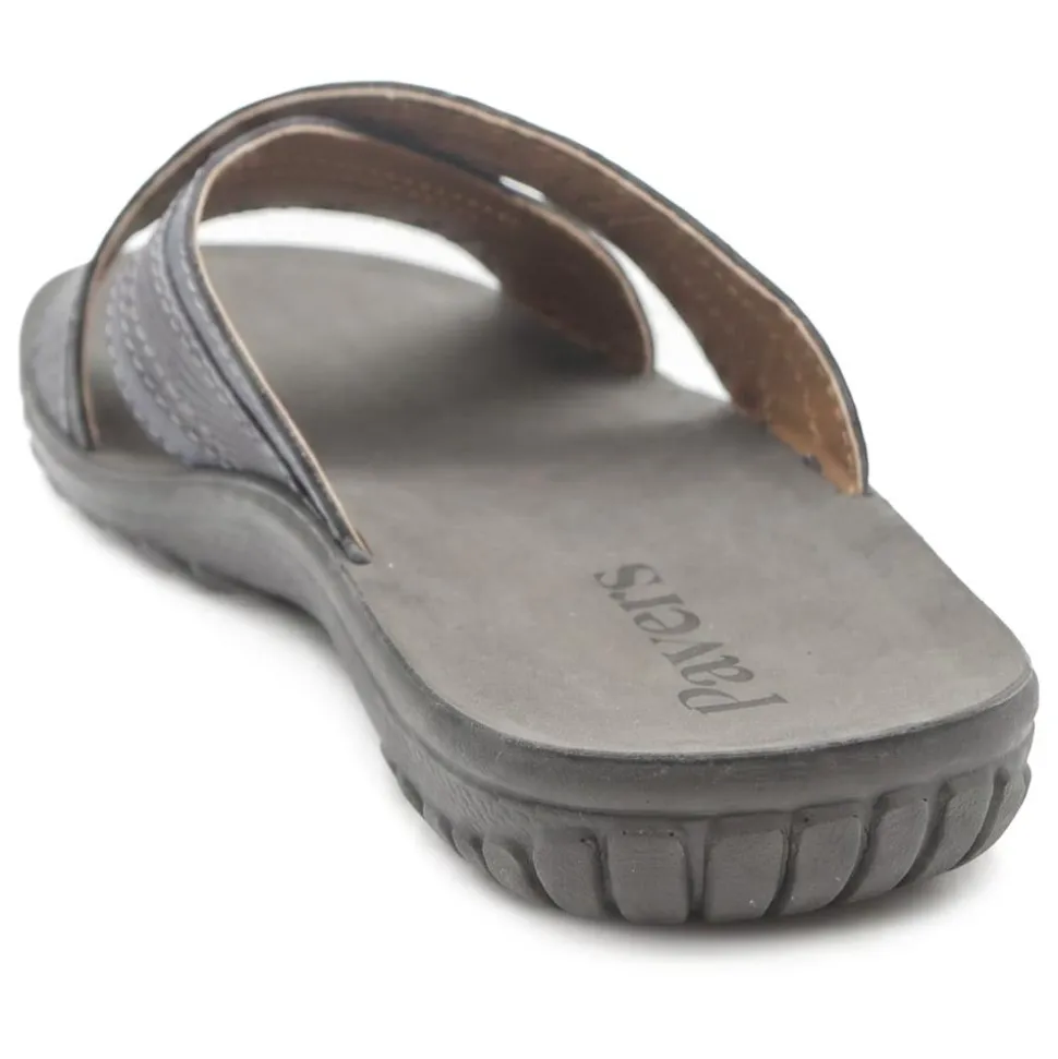 Strappy Cushioned Slip On Sandals - Blue