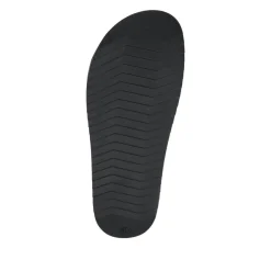 Strappy Leather Slides - Black