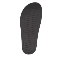 Strappy Leather Slides - Brown