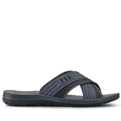 Strappy Mule Sandals - Blue