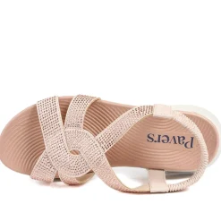 Stretch Fit Embellished Daily Sandals - Pink