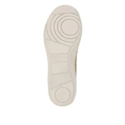 Stretch Fit Memory Foam Slip On Pumps - Gold Multi