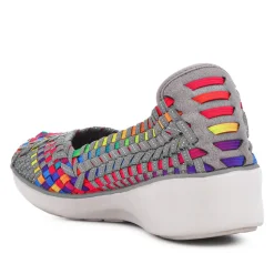 Stretch Fit Memory Foam Slip On Pumps - Multi