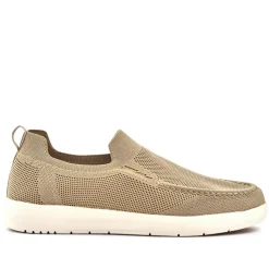 Stretchy Slip-On Shoes - Beige