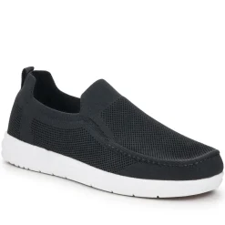 Stretchy Slip-On Shoes - Black