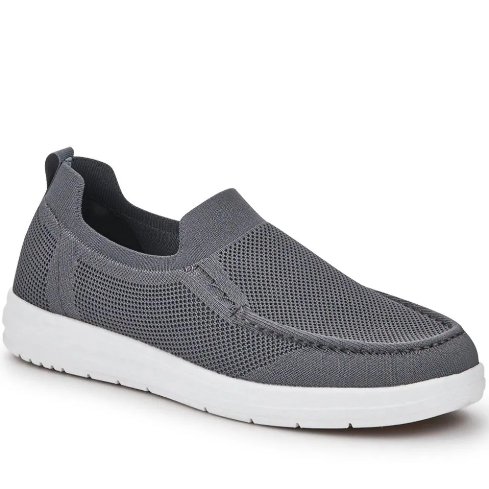 Stretchy Slip-On Shoes - Grey