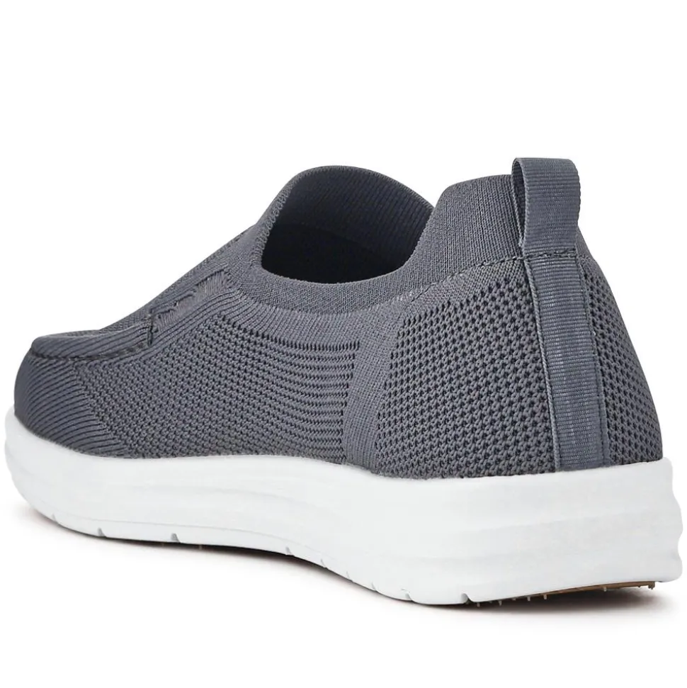 Stretchy Slip-On Shoes - Grey