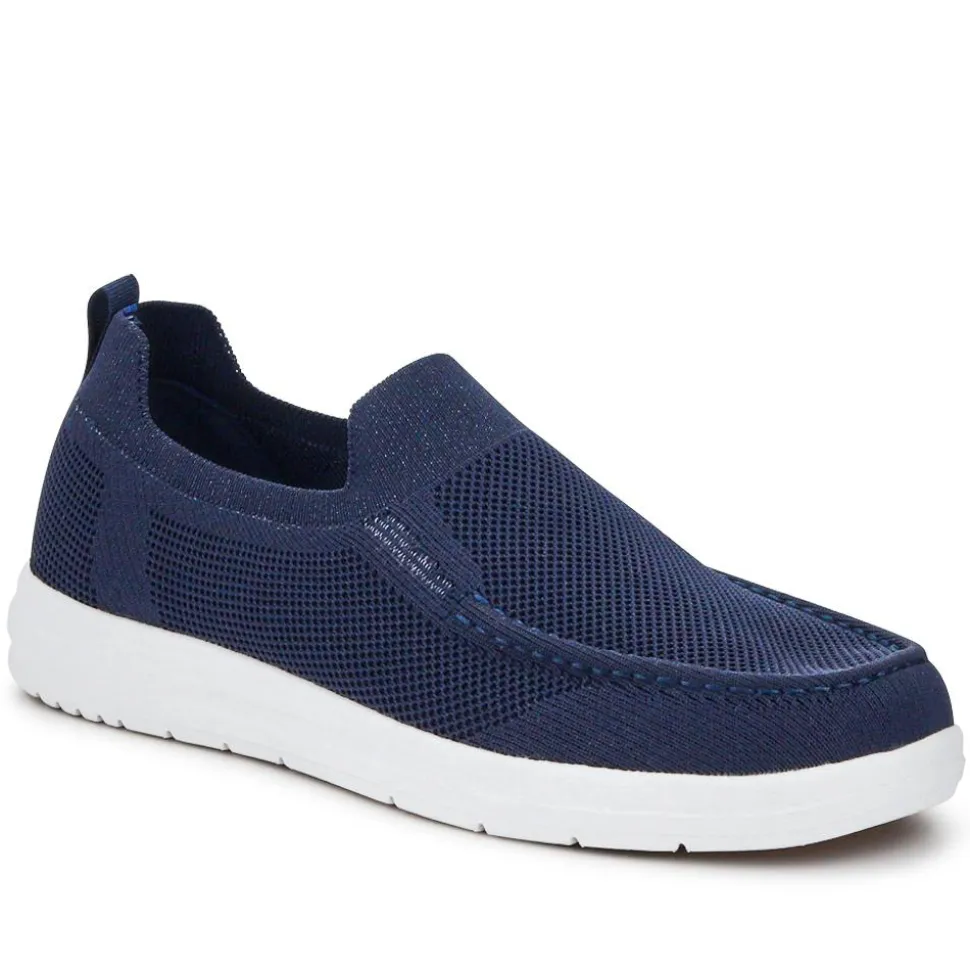 Stretchy Slip-On Shoes - Navy