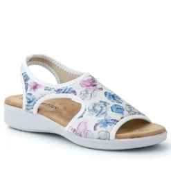 Stretchy Wide-Fit Sandals - White