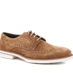 Suede Brogue Shoes - Brown Suede