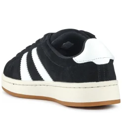 Suede Lace-Up Trainers - Black