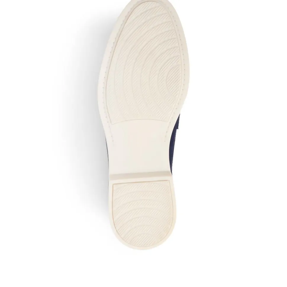 Suede Slip-On Loafers - Navy