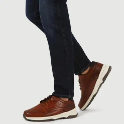 Suede Trainers - Cognac