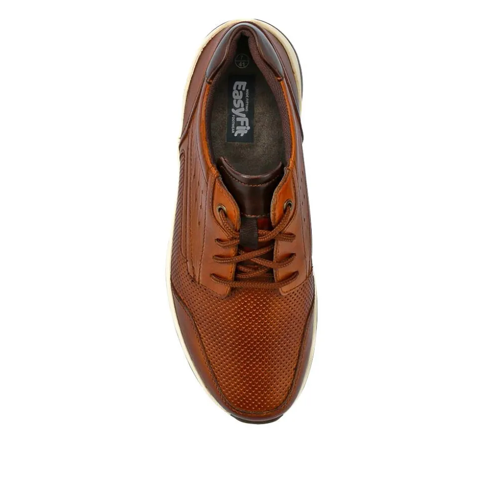 Suede Trainers - Cognac