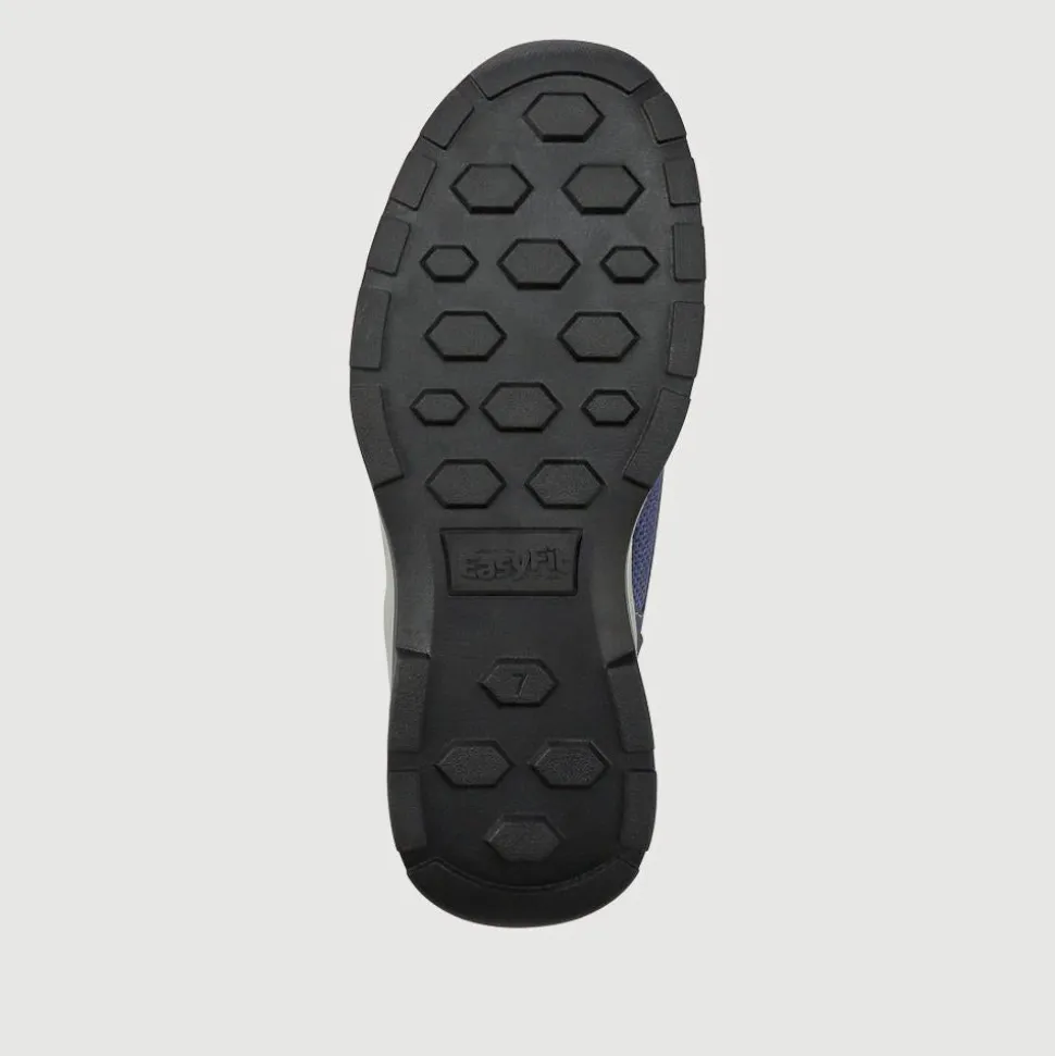 Suede Trainers - Navy-Blue