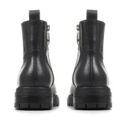 Susanna Leather Hiker Boots - Black