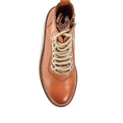 Susanna Leather Hiker Boots - Tan