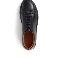 Sutton Leather Trainers - Black