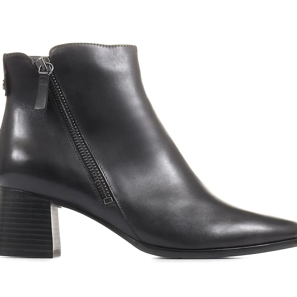 Sylvana Block Heel Ankle Boots - Black