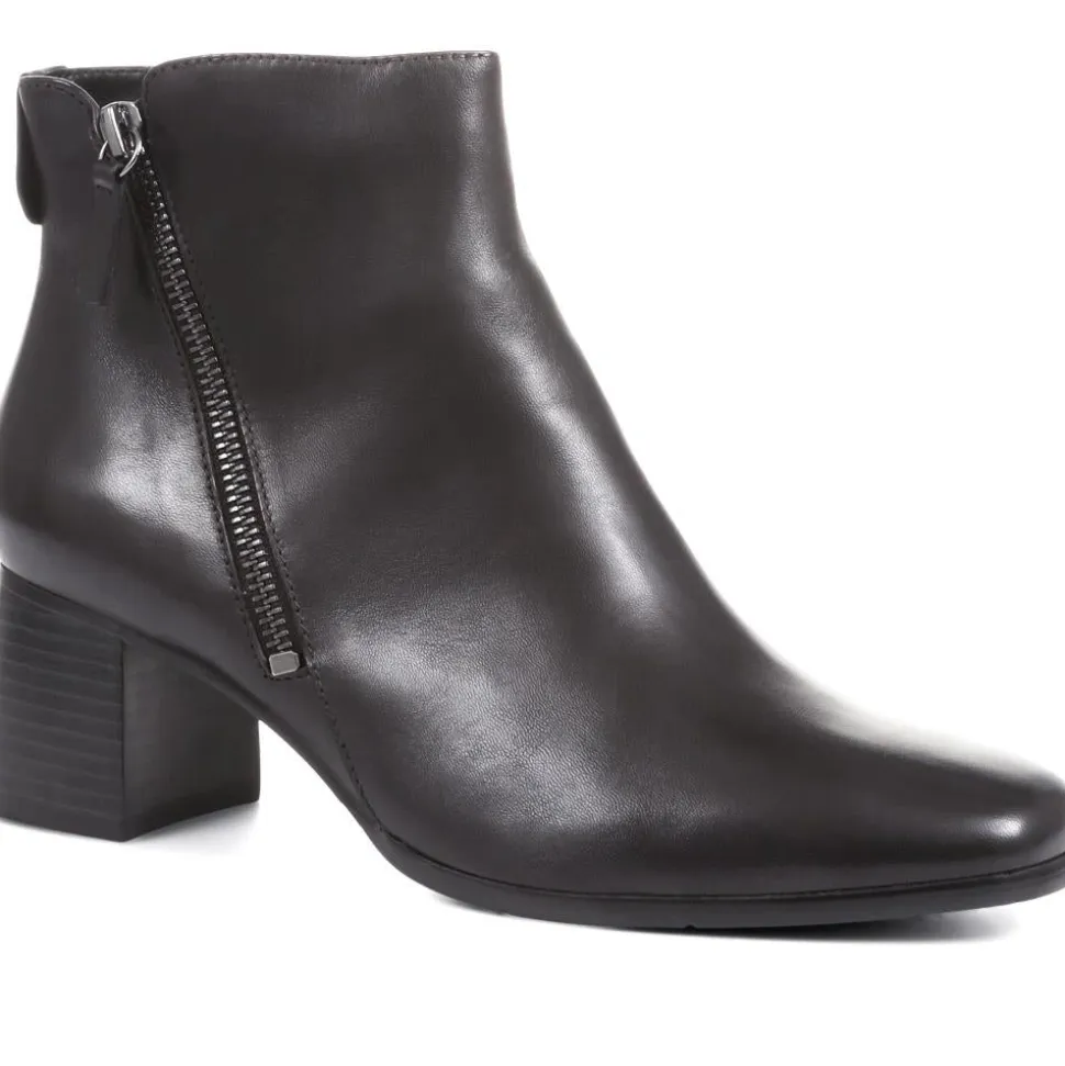 Sylvana Block Heel Ankle Boots - Black