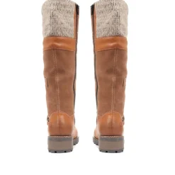 Tall Lace Up Boots - Brown