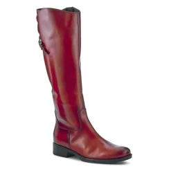 Tall Leather Long Boots - Tan