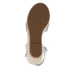 Tall Wedge-Heeled Espadrilles - Silver
