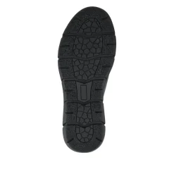 Thick Laced Leather Shoes - Black