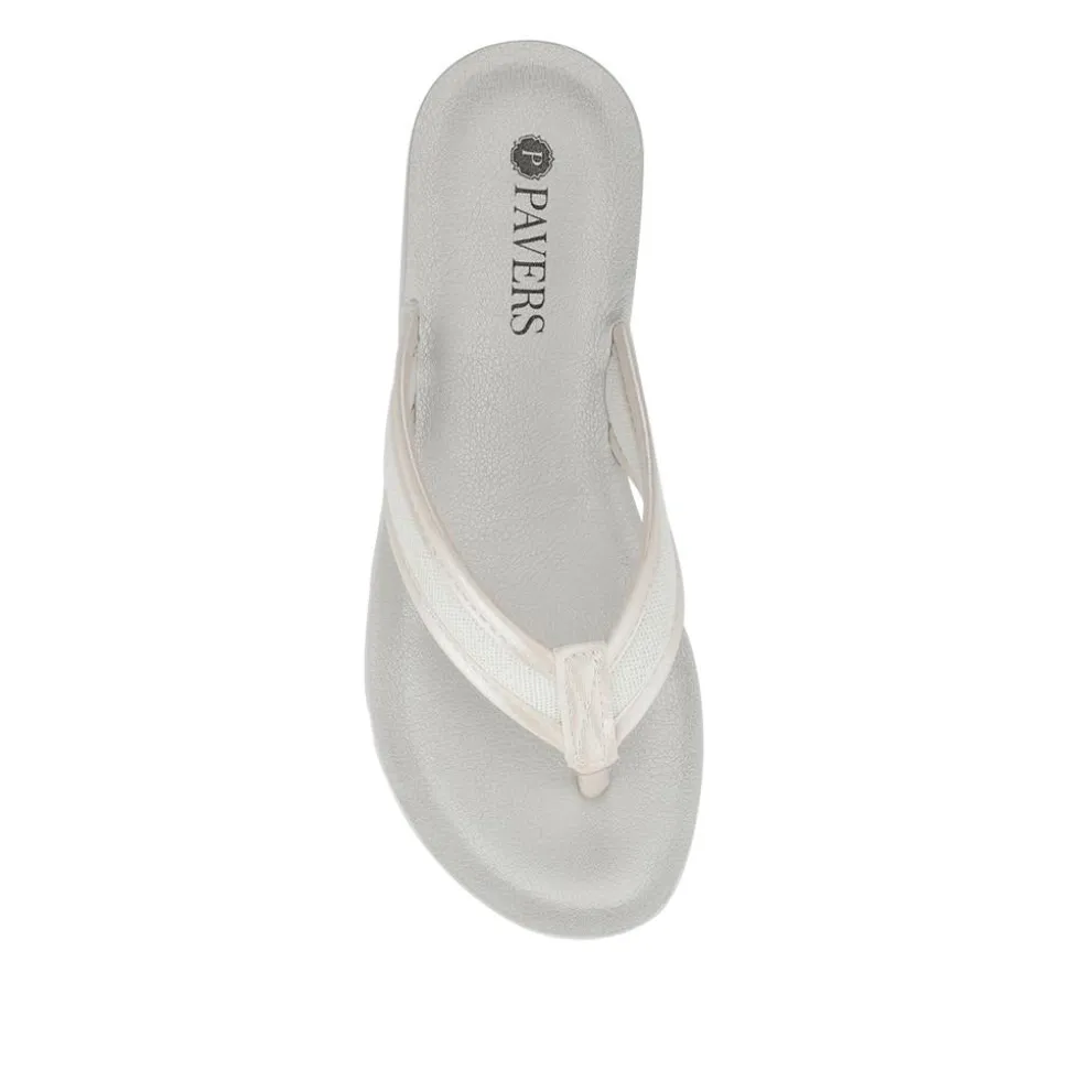 Toe-Post Sandals - White-White