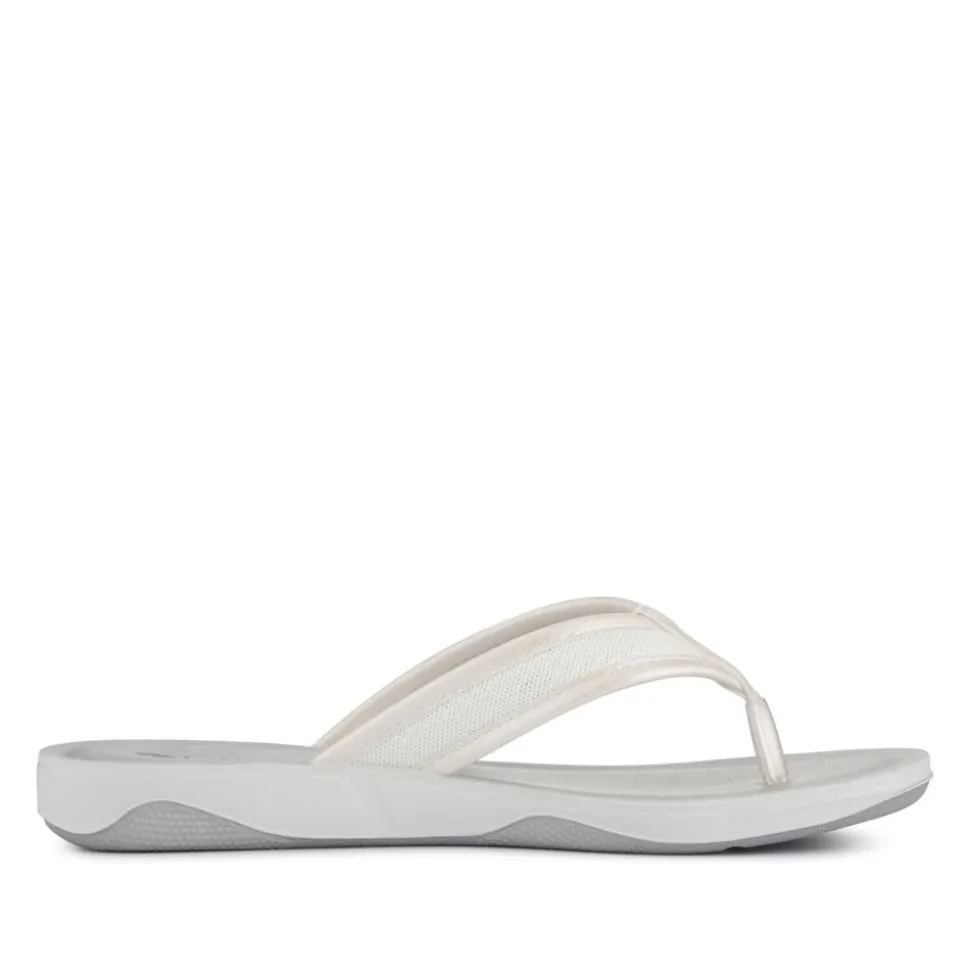 Toe-Post Sandals - White-White