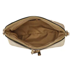 Tonal Cross-Body Bag - Gold