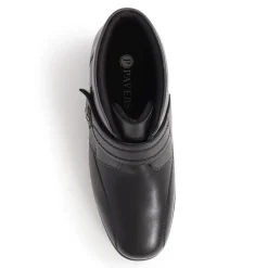 Touch-Fasten Ankle Boots - Black