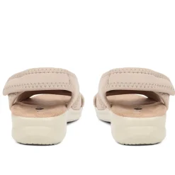 Touch-Fasten Casual Sandals - Beige