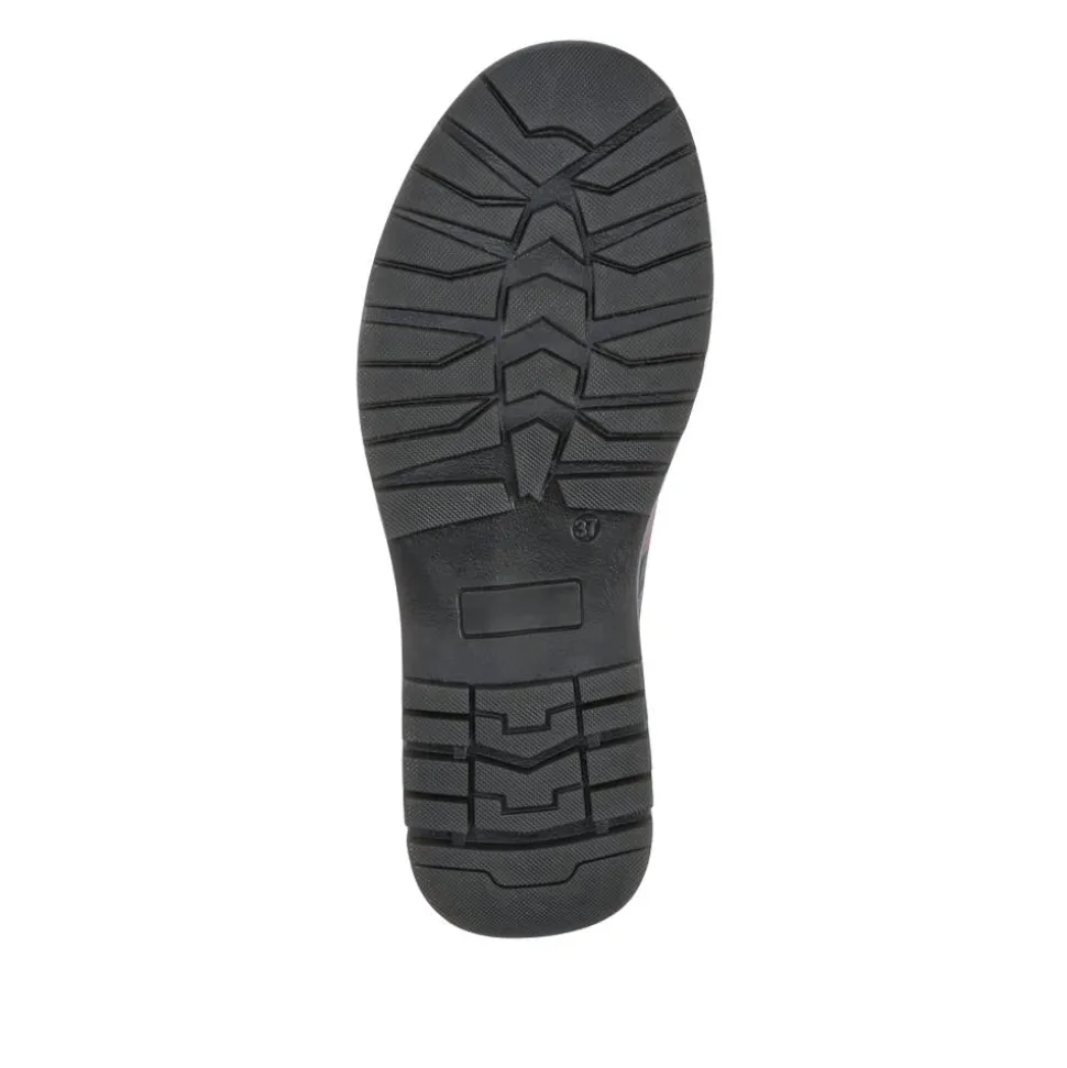 Touch-Fasten Daily Monk Shoes - Black Rose Floral
