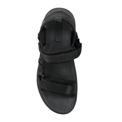 Touch-Fastening Casual Sandals - Black