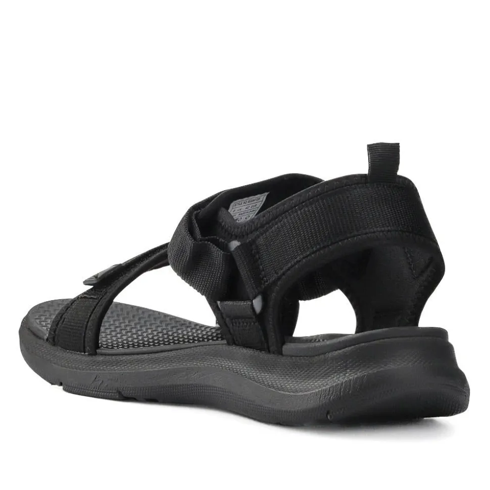 Touch-Fastening Casual Sandals - Black