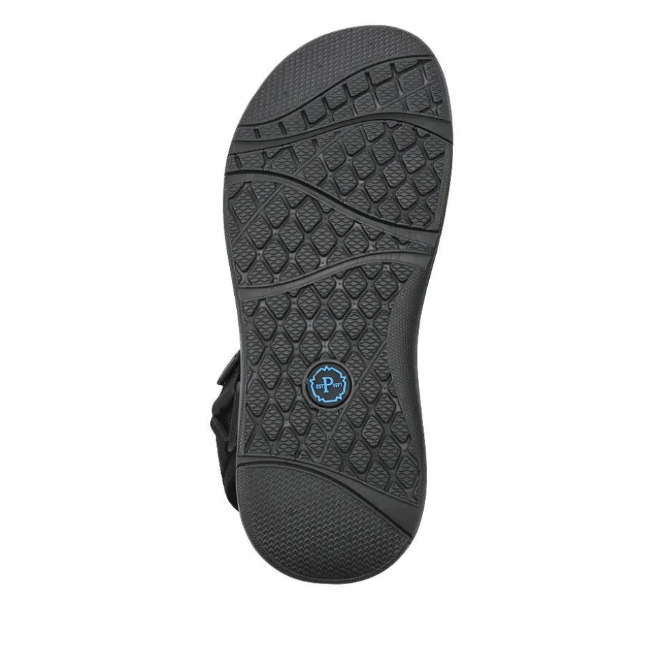 Touch-Fastening Casual Sandals - Black