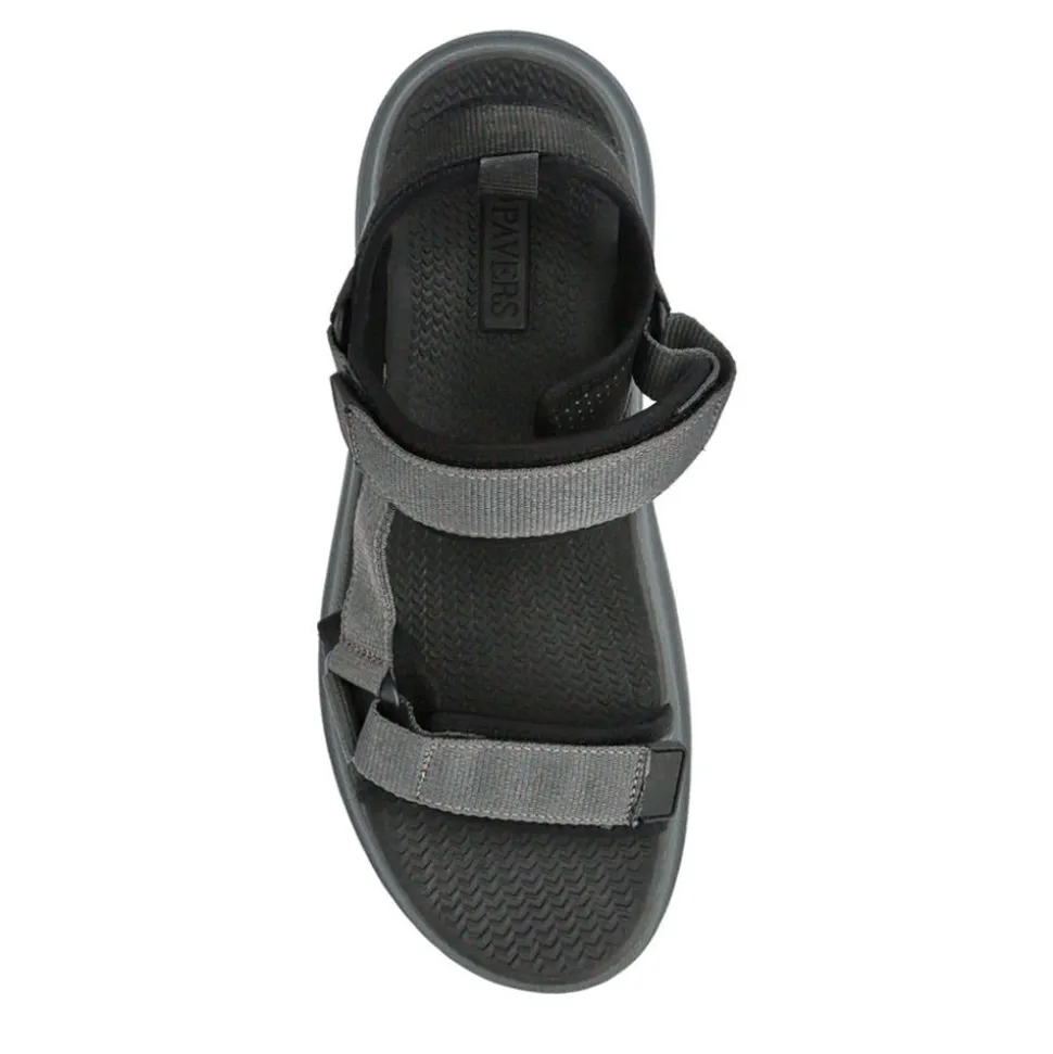 Touch-Fastening Casual Sandals - Grey