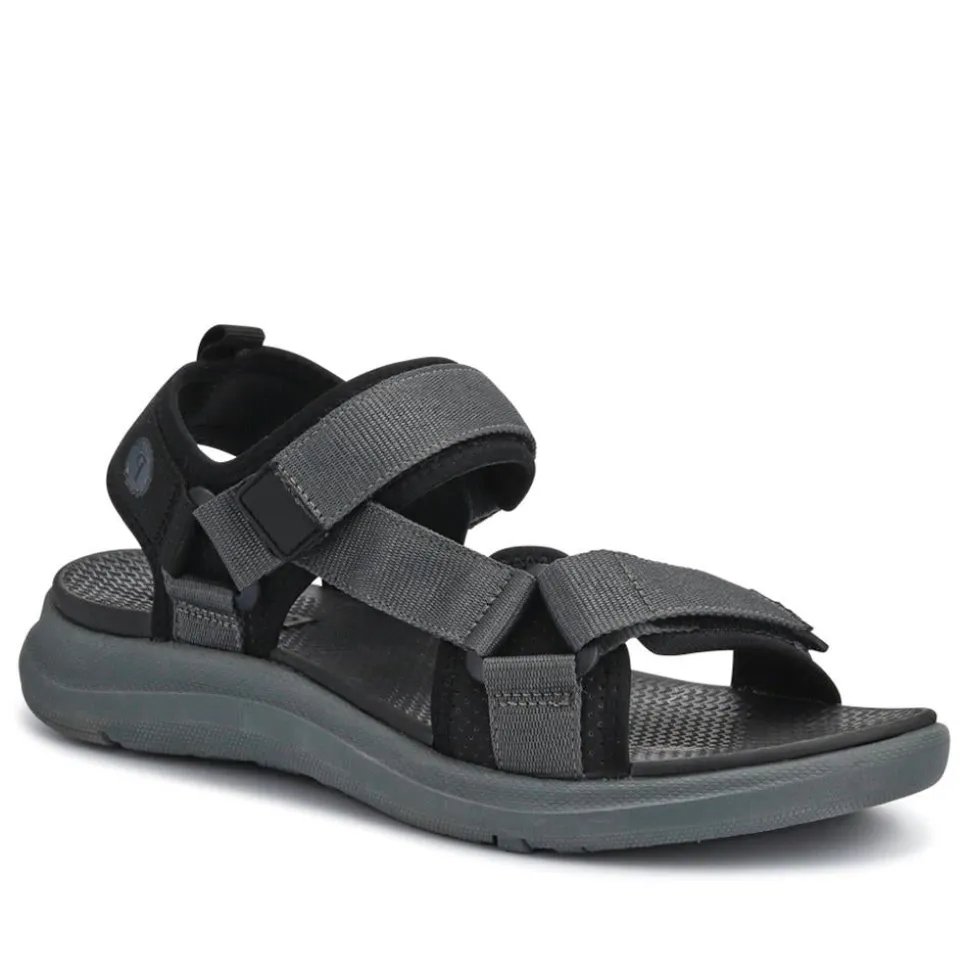 Touch-Fastening Casual Sandals - Grey