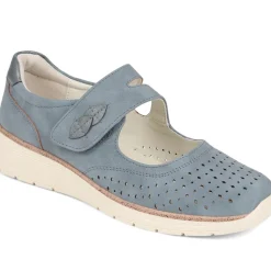 Touch-Fastening Mary Janes - Blue
