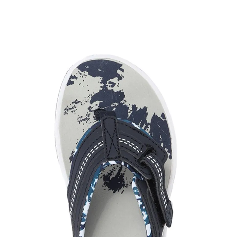 Touch-Fastening Toe Post Sandals - Navy