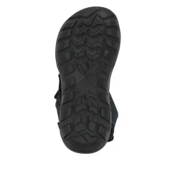 Touch-Fasten Leather Sandals - Navy