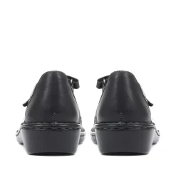 Touch-Fasten Mary Janes - Black