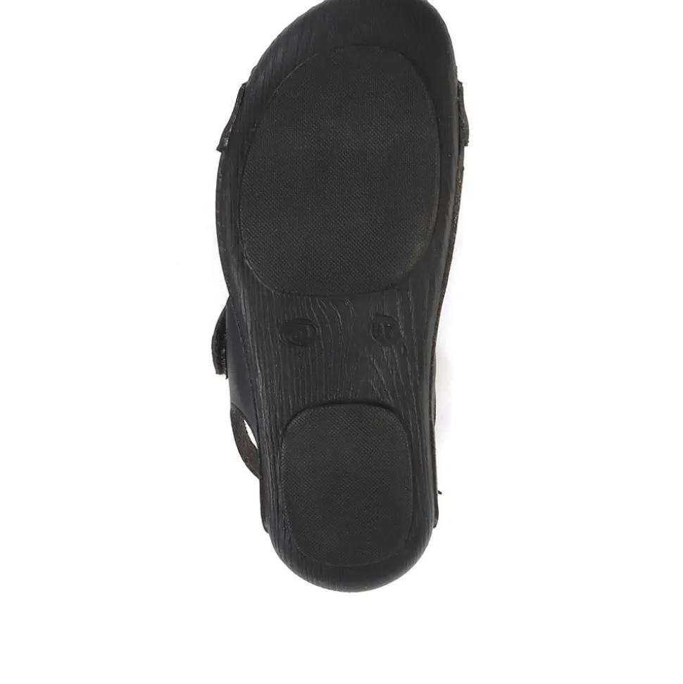 Touch-Fasten Sandals - Black