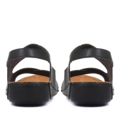 Touch-Fasten Sandals - Black